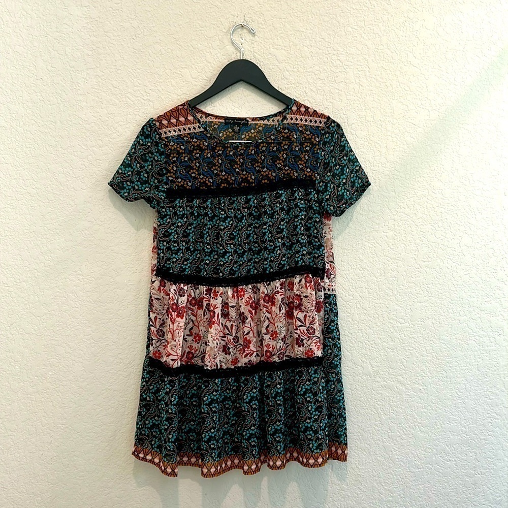 Floral Mini Dress by City Triangles Size S